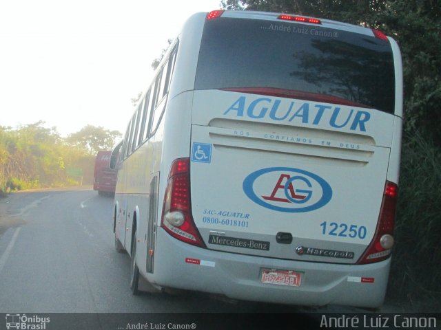 Aguatur Transporte e Turismo 12250 na cidade de São Francisco de Goiás, Goiás, Brasil, por André Luiz Canon. ID da foto: 5884404.