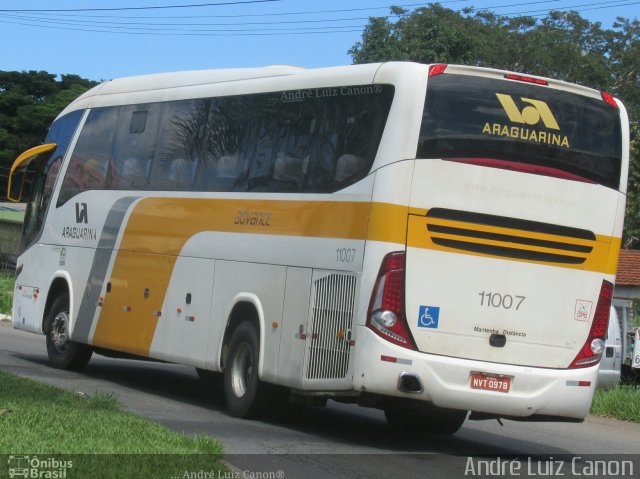 Viação Araguarina 11007 na cidade de Goiânia, Goiás, Brasil, por André Luiz Canon. Número da foto: #5884445.