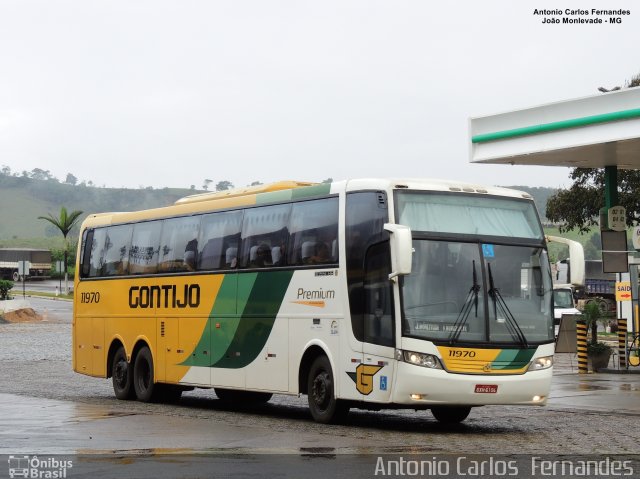 Empresa Gontijo de Transportes 11970 na cidade de João Monlevade, Minas Gerais, Brasil, por Antonio Carlos Fernandes. ID da foto: 5885946.