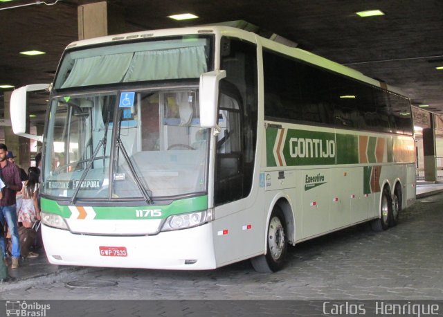 Empresa Gontijo de Transportes 11715 na cidade de Belo Horizonte, Minas Gerais, Brasil, por Carlos  Henrique. ID da foto: 5886793.