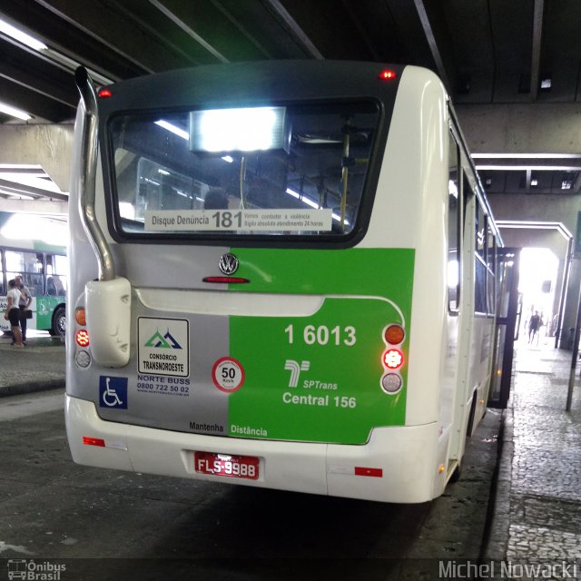 Transcooper > Norte Buss 1 6013 na cidade de São Paulo, São Paulo, Brasil, por Michel Nowacki. Número da foto: #5886987.