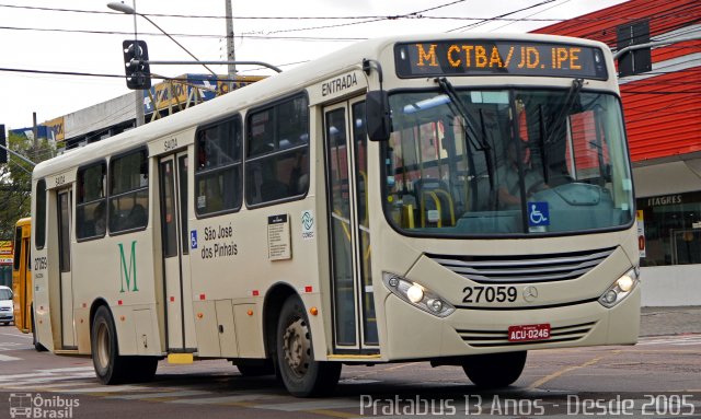 Viação Graciosa 27059 na cidade de Curitiba, Paraná, Brasil, por Cristiano Soares da Silva. Número da foto: #5885935.