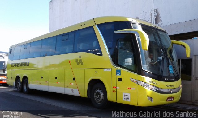 Viação Itapemirim 60043 na cidade de Campinas, São Paulo, Brasil, por Matheus Gabriel dos Santos. Número da foto: #5848917.
