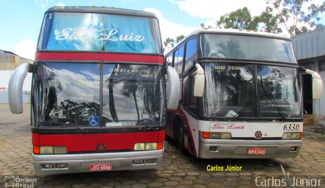 Expresso São Luiz 7260 na cidade de Goiânia, Goiás, Brasil, por Carlos Júnior. Número da foto: #5849674.