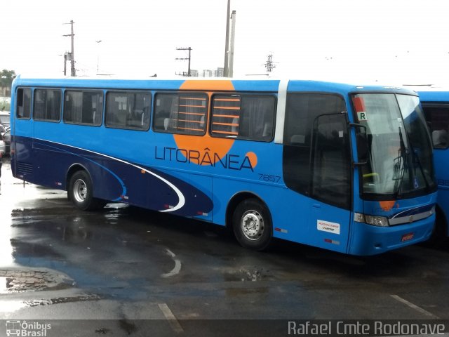 Litorânea Transportes Coletivos 7857 na cidade de Guarulhos, São Paulo, Brasil, por Rafael Cmte Rodonave. ID da foto: 5849749.