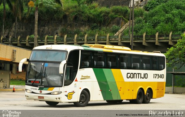 Empresa Gontijo de Transportes 17340 na cidade de Santos, São Paulo, Brasil, por Ricardo Luiz. ID da foto: 5849760.