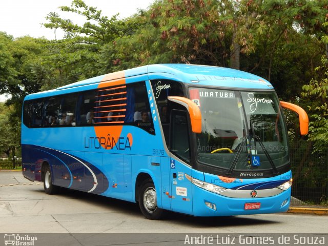 Litorânea Transportes Coletivos 5876 na cidade de São Paulo, São Paulo, Brasil, por André Luiz Gomes de Souza. ID da foto: 5849717.