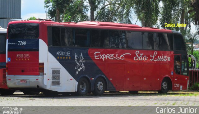 Expresso São Luiz 7260 na cidade de Goiânia, Goiás, Brasil, por Carlos Júnior. Número da foto: #5849660.