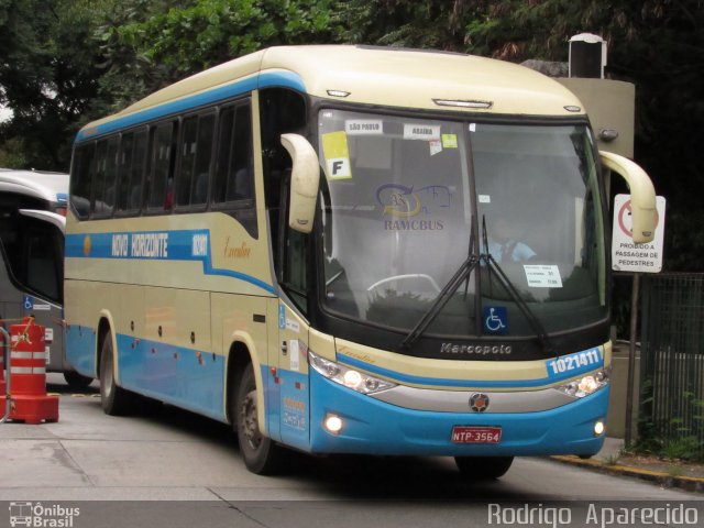 Viação Novo Horizonte 1021411 na cidade de São Paulo, São Paulo, Brasil, por Rodrigo  Aparecido. Número da foto: #5849897.