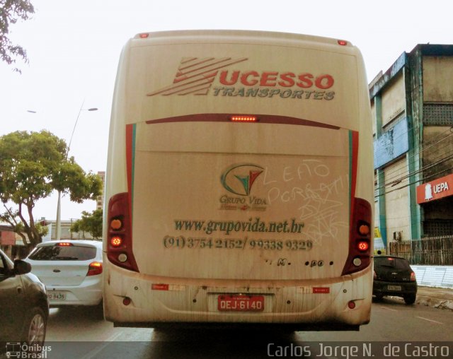 Sucesso Transporte QEJ6140 na cidade de Belém, Pará, Brasil, por Carlos Jorge N.  de Castro. Número da foto: #5888578.