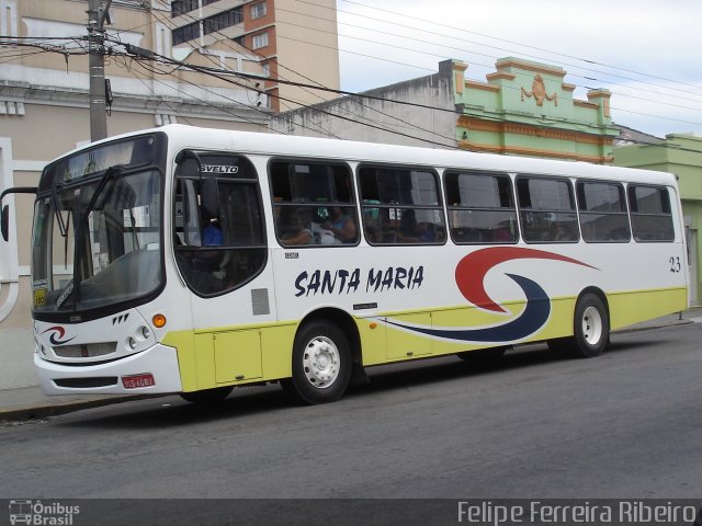 Transportes Santa Maria 23 na cidade de Pelotas, Rio Grande do Sul, Brasil, por Felipe Ferreira Ribeiro. ID da foto: 5887181.