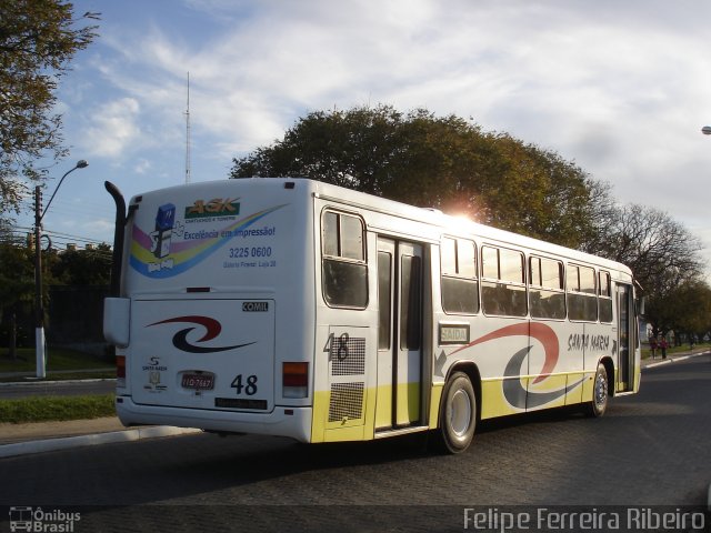 Transportes Santa Maria 48 na cidade de Pelotas, Rio Grande do Sul, Brasil, por Felipe Ferreira Ribeiro. Número da foto: #5890041.