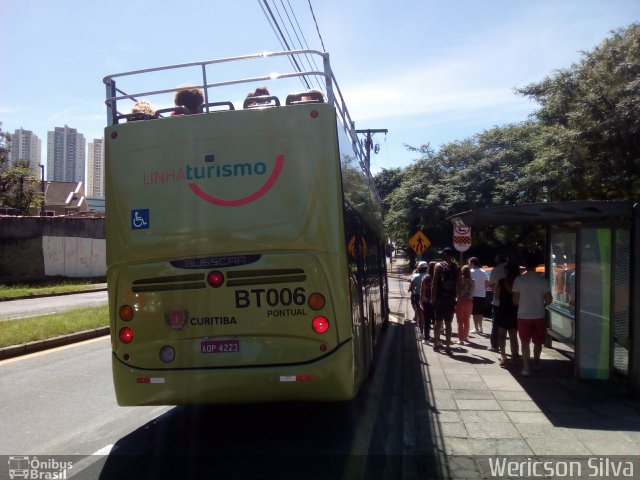 Transporte Coletivo Glória BT006 na cidade de Curitiba, Paraná, Brasil, por Wericson Silva. ID da foto: 5890426.