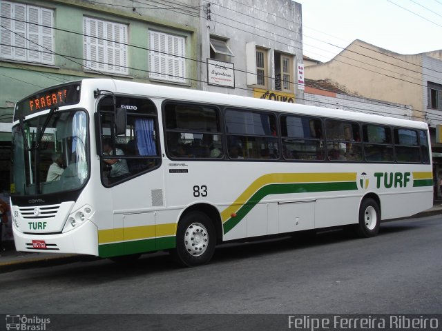 TURF - Transportes Urbanos Rurais Fragata 83 na cidade de Pelotas, Rio Grande do Sul, Brasil, por Felipe Ferreira Ribeiro. ID da foto: 5890031.