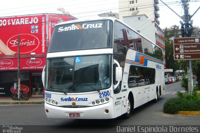 VUSC - Viação União Santa Cruz 2100 na cidade de Torres, Rio Grande do Sul, Brasil, por Daniel Espindola Dorneles. ID da foto: 5890758.