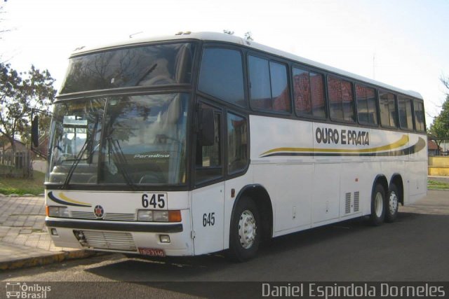 Viação Ouro e Prata 645 na cidade de Alegrete, Rio Grande do Sul, Brasil, por Daniel Espindola Dorneles. Número da foto: #5890714.
