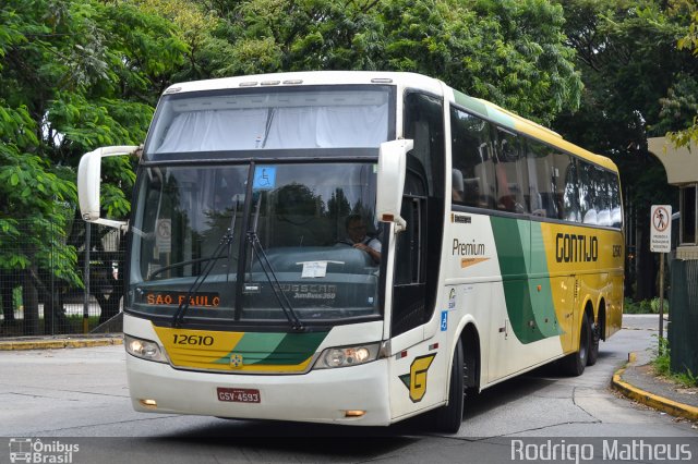 Empresa Gontijo de Transportes 12610 na cidade de São Paulo, São Paulo, Brasil, por Rodrigo Matheus. ID da foto: 5889924.