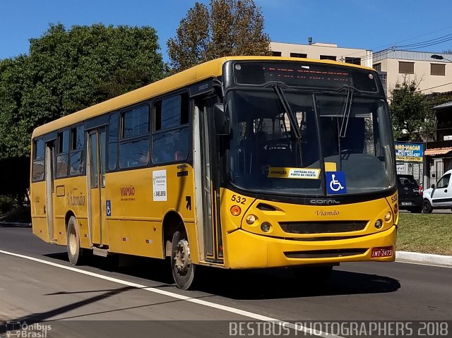 Empresa de Transporte Coletivo Viamão 532 na cidade de Viamão, Rio Grande do Sul, Brasil, por Fabiano Zimmer. ID da foto: 5890166.