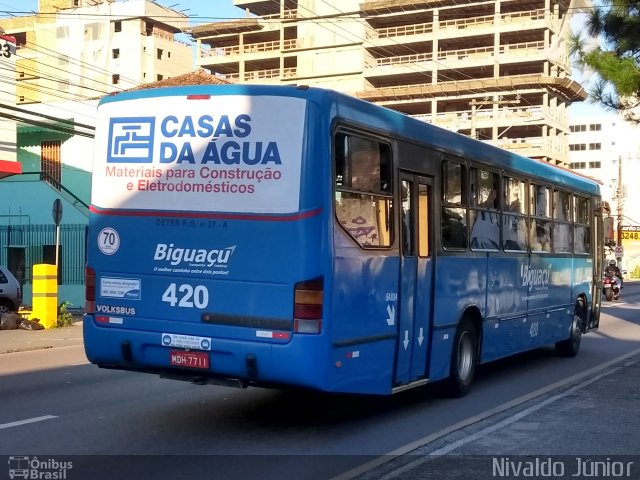 Biguaçu Transportes Coletivos Administração e Participação 420 na cidade de Florianópolis, Santa Catarina, Brasil, por Nivaldo Júnior. Número da foto: #5890952.
