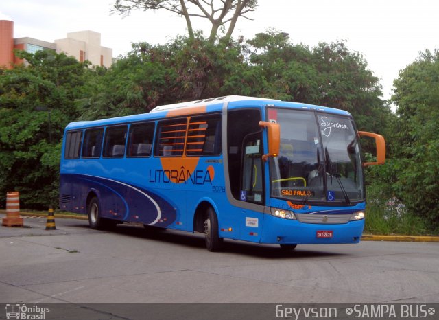 Litorânea Transportes Coletivos 5078 na cidade de São Paulo, São Paulo, Brasil, por José Geyvson da Silva. ID da foto: 5893076.