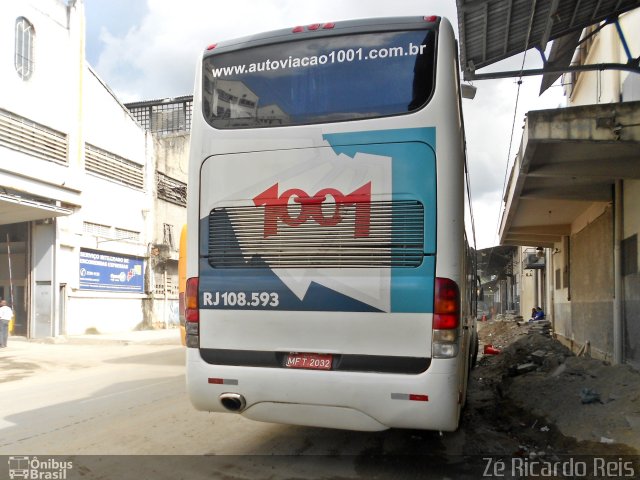 Auto Viação 1001 RJ 108.593 na cidade de Rio de Janeiro, Rio de Janeiro, Brasil, por Zé Ricardo Reis. Número da foto: #5893774.