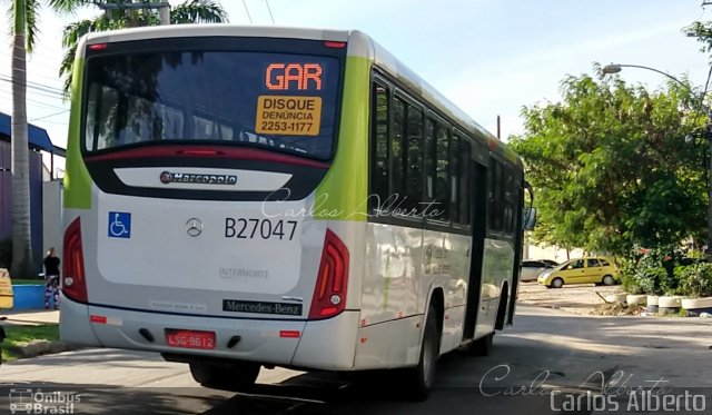 Caprichosa Auto Ônibus B27047 na cidade de Rio de Janeiro, Rio de Janeiro, Brasil, por Carlos  Junior. ID da foto: 5892381.