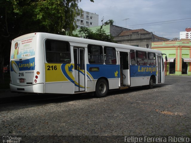 Laranjal Transportes 216 na cidade de Pelotas, Rio Grande do Sul, Brasil, por Felipe Ferreira Ribeiro. ID da foto: 5892669.