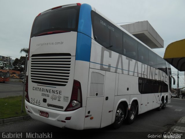 Auto Viação Catarinense 3546 na cidade de Ponta Grossa, Paraná, Brasil, por Gabriel Michalski. ID da foto: 5892723.