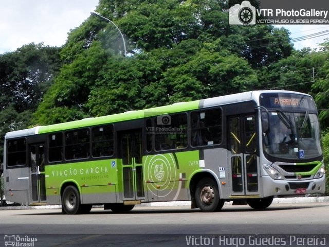Viação Garcia 7619 na cidade de Maringá, Paraná, Brasil, por Victor Hugo Guedes Pereira. Número da foto: #5893535.