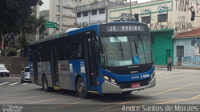 Transcooper > Norte Buss 2 6094 na cidade de São Paulo, São Paulo, Brasil, por Andre Santos de Moraes. Número da foto: #5892100.