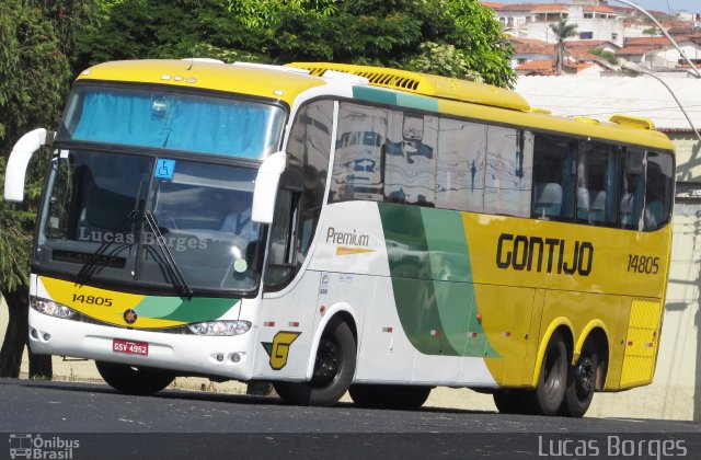 Empresa Gontijo de Transportes 14805 na cidade de Araxá, Minas Gerais, Brasil, por Lucas Borges . Número da foto: #5892534.