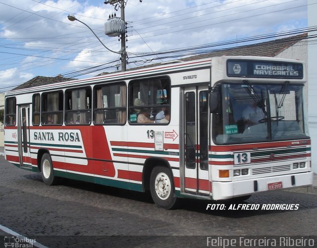 Empresa Auto Viação Santa Rosa 13 na cidade de Pelotas, Rio Grande do Sul, Brasil, por Felipe Ferreira Ribeiro. Número da foto: #5892629.