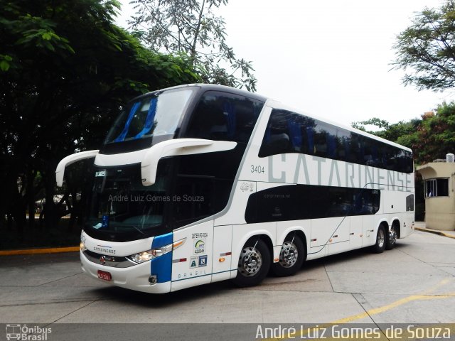 Auto Viação Catarinense 3404 na cidade de São Paulo, São Paulo, Brasil, por André Luiz Gomes de Souza. Número da foto: #5895016.