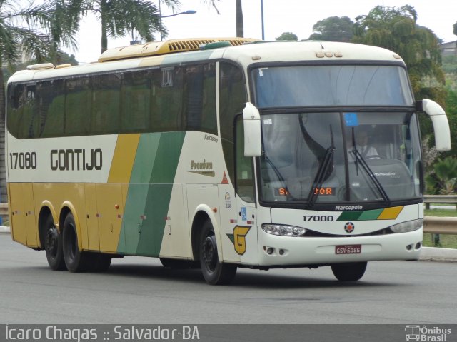 Empresa Gontijo de Transportes 17080 na cidade de Salvador, Bahia, Brasil, por Ícaro Chagas. Número da foto: #5896455.