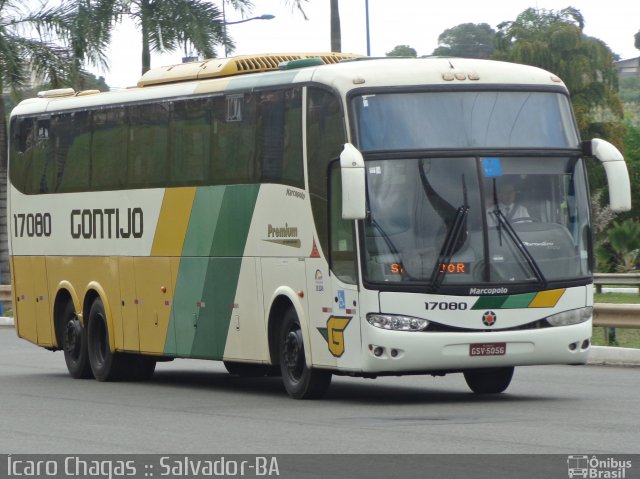 Empresa Gontijo de Transportes 17080 na cidade de Salvador, Bahia, Brasil, por Ícaro Chagas. ID da foto: 5896455.