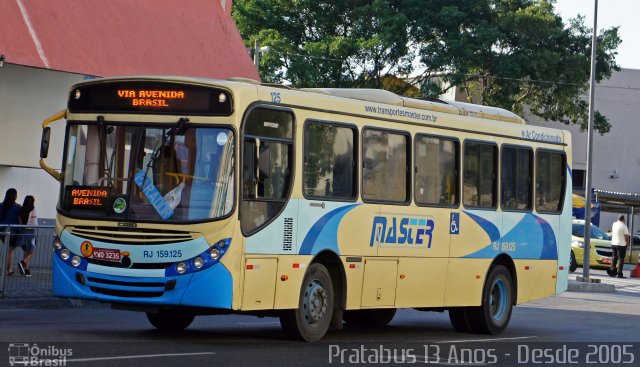 Master Transportes Coletivos de Passageiros RJ 159.125 na cidade de Rio de Janeiro, Rio de Janeiro, Brasil, por Cristiano Soares da Silva. Número da foto: #5896716.