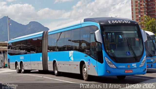 Auto Viação Jabour E86858D na cidade de Rio de Janeiro, Rio de Janeiro, Brasil, por Cristiano Soares da Silva. ID da foto: 5896723.