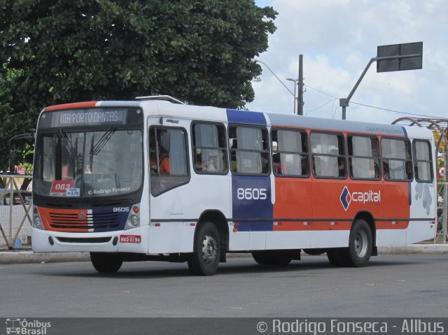 Capital Transportes 8605 na cidade de Aracaju, Sergipe, Brasil, por Rodrigo Fonseca. ID da foto: 5899116.