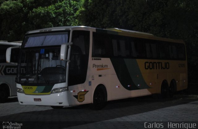 Empresa Gontijo de Transportes 12305 na cidade de Governador Valadares, Minas Gerais, Brasil, por Carlos  Henrique. ID da foto: 5899323.