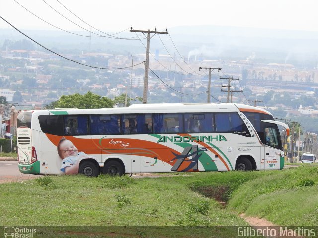 Empresa de Transportes Andorinha 6067 na cidade de Rondonópolis, Mato Grosso, Brasil, por Gilberto Martins. ID da foto: 5899209.