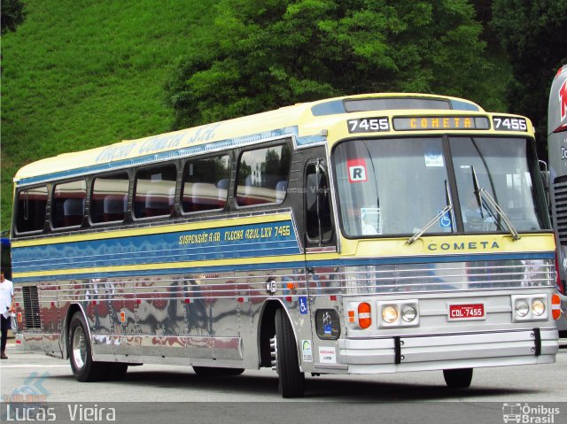 Viação Cometa 7455 na cidade de São Paulo, São Paulo, Brasil, por Lucas Vieira. Número da foto: #5901191.