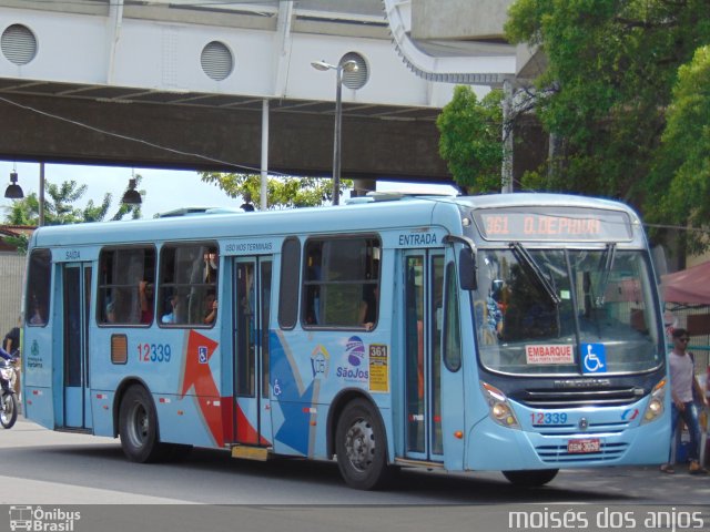 Auto Viação São José 12339 na cidade de Fortaleza, Ceará, Brasil, por Francisco Moisés  Silva dos Anjos. Número da foto: #5900242.