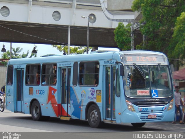 Auto Viação São José 12339 na cidade de Fortaleza, Ceará, Brasil, por Francisco Moisés  Silva dos Anjos. ID da foto: 5900242.