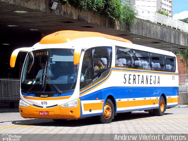 Viação Sertaneja 670 na cidade de Belo Horizonte, Minas Gerais, Brasil, por Andrew Campos. ID da foto: 5899772.