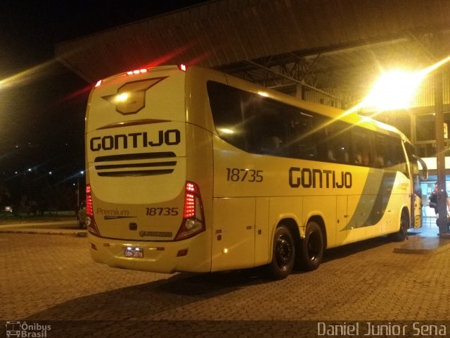 Empresa Gontijo de Transportes 18735 na cidade de Itabirito, Minas Gerais, Brasil, por Daniel Junior Sena. Número da foto: #5904076.