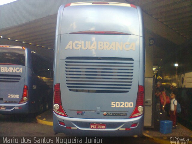 Viação Águia Branca 50200 na cidade de Salvador, Bahia, Brasil, por Mario dos Santos Nogueira Junior. ID da foto: 5901926.