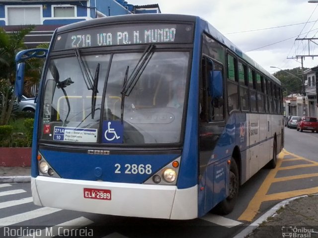 Sambaíba Transportes Urbanos 2 2868 na cidade de São Paulo, São Paulo, Brasil, por Jonathan  Aguiar Correa. Número da foto: #5904346.