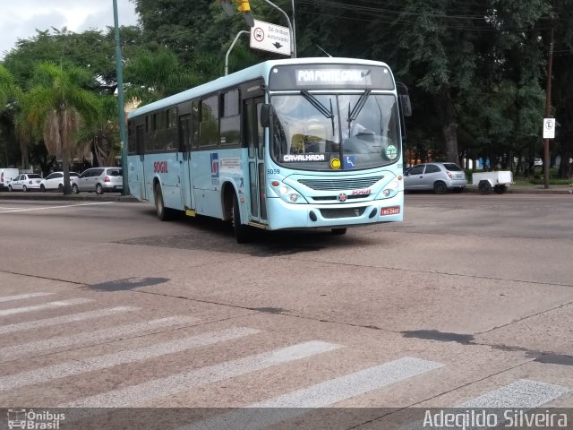 SOGIL - Sociedade de Ônibus Gigante Ltda. 5059 na cidade de Porto Alegre, Rio Grande do Sul, Brasil, por Adegildo Silveira. ID da foto: 5903413.