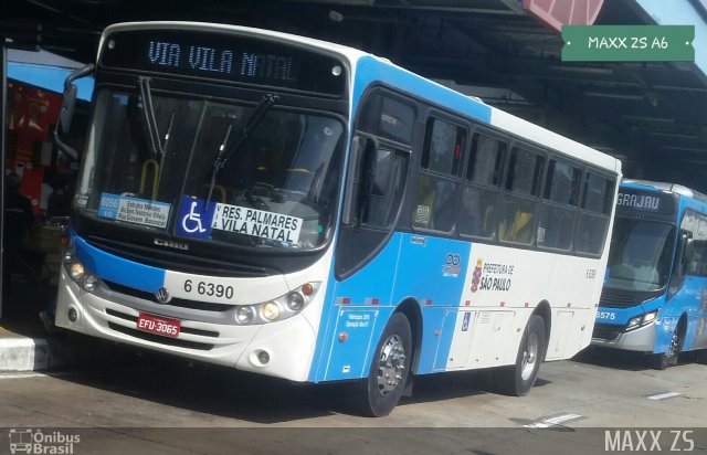 Transwolff Transportes e Turismo 6 6390 na cidade de São Paulo, São Paulo, Brasil, por Matheus Ariel. Número da foto: #5904070.