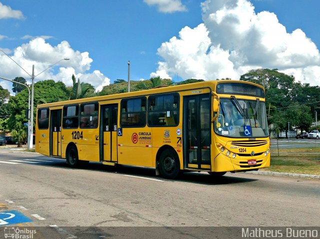 Viação Leme 1204 na cidade de Jundiaí, São Paulo, Brasil, por Matheus Bueno. ID da foto: 5904789.